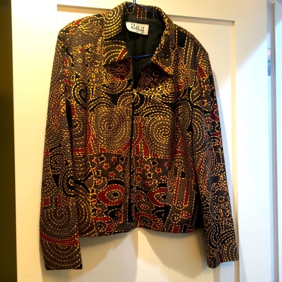 RIBKOFF dress jacket. Ladies size 10/12? See description for measurements - Picture 1 of 6